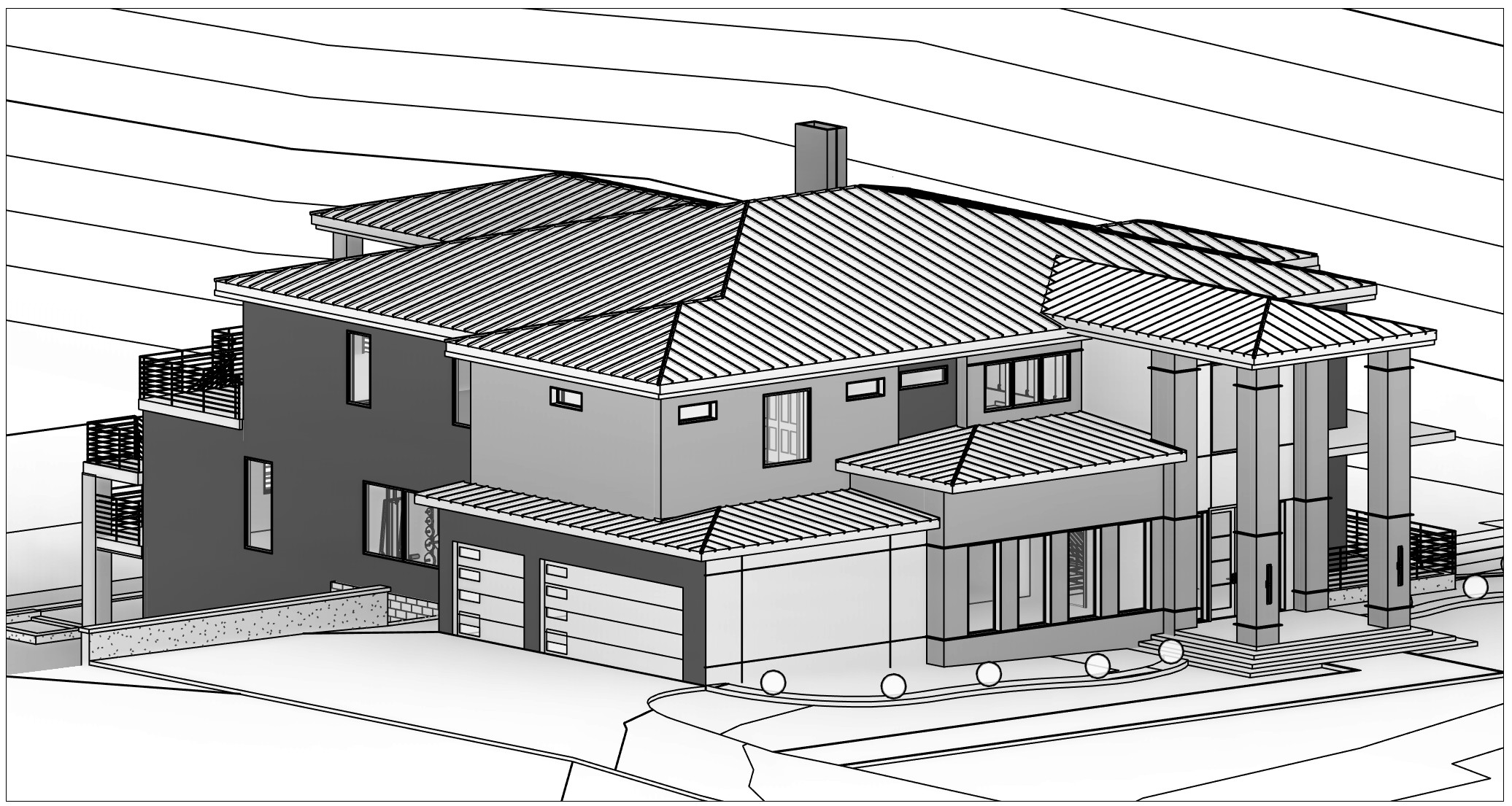 Paragon Estates 3D model detail